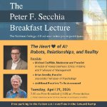Secchia Breakfast Lecture - The Heart of AI: Robots, Relationships, and Reality on April 21, 2026